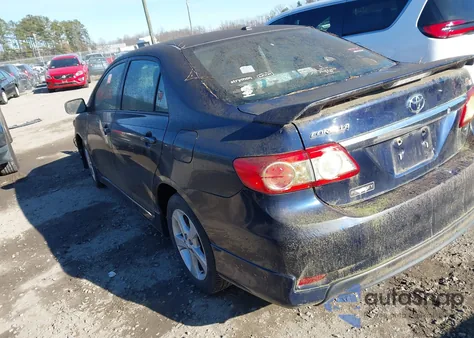 2011 Toyota Corolla S z USA, uszkodzony, nr VIN 2T1BU4EE6BC619204